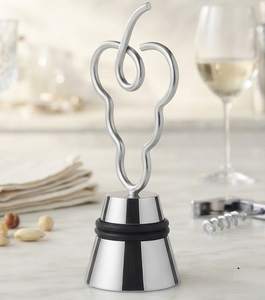 Tapón de Botella de Vino Personalizado de una Sola Pieza en Colores Plateados Pulidos, Hecho a Medida, Duradero, Disponible como Tapa de Botella - Product Image 3