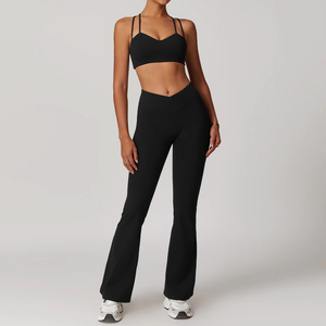 Women's Workout Activewear Set Seamless Yoga Sports Bra and Stretch High <b>Waist</b> <b>Leggings</b> Gym Clothing - Product Image 5