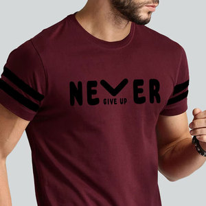 Camiseta Deportiva Personalizada de Poliéster Transpirable con Sublimación, Camiseta Básica para Correr, Bordada, Lisa, para Hombre - Product Image 5