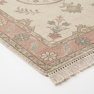 Modern Floral Area Rug Soft Ground <b>Carpet</b> with Tassel Border for Dining Room Bedroom Home Decor - Product Image 3