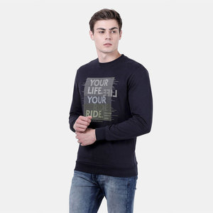 เสื้อสเวตเชิ้ตผู้ชายทรงปกติ ผ้าฝ้ายฟลีซ 100% ระบายอากาศได้ดี แห้งเร็ว เป็นมิตรกับสิ่งแวดล้อม สีพื้น ผลิตในปากีสถาน - Product Image 1