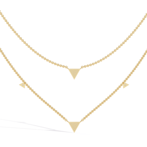 10K 14K 18K Yellow Gold Choker <b>Necklace</b> Intricate Openwork Vintage Geometric Links Pattern Shimmering Round Lab Grown Diamonds - Product Image 4