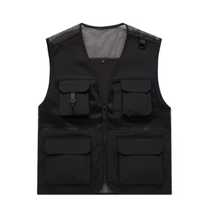 Veste sans manches en maille pour homme, 6XL, multi-poches, couleur noire, été, photographie, pêche, pour adulte, vente chaude - Product Image 2