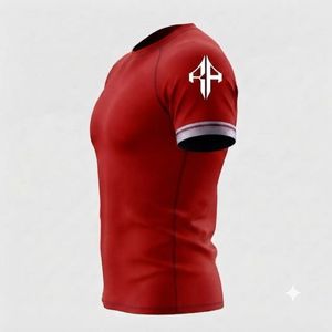Camiseta de Manga Corta para Hombre, 100% Poliéster y Spandex, Cuello Redondo, Impresión por Sublimación, Secado Rápido, Transpirable, para Artes Marciales Mixtas (MMA) - Product Image 4