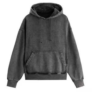 Hoodies délavés à l'acide pour la mode, séchage rapide, respirants, basiques, en vente en ligne - Product Image 1