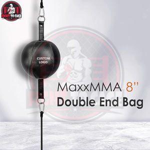 Sac de vitesse double extrémité personnalisé avec logo imprimé, fabriqué au Pakistan, pour l'entraînement de boxe et de MMA, en cuir PU véritable, modèle 2025 - Product Image 5