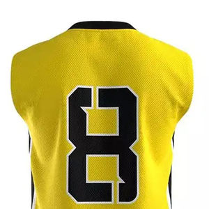 Yellow Sublimated Breathable Moisture-Wicking <b>Volleyball</b> Jersey <b>Set</b> Number 8 V-Neck Sleeveless Mesh Uniform for Adults Unisex - Product Image 5