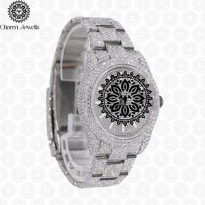 Charm_Jewells Luxury Stainless Steel Square <b>Watch</b> Blue Crystal Diamond Encrusted Analog Quartz Women's Fashion 38mm - Product Image 1
