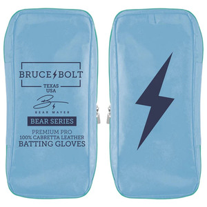 Blue Pink PU Leather Batting Gloves Padded <b>Hook</b> And Loop Closure Ambidextrous Unisex Adult Training - Product Image 3