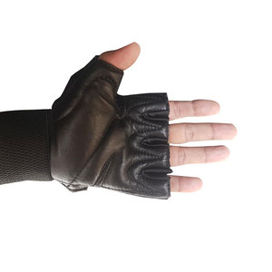 Custom Logo Design Weightlifting Gloves Half Finger Anti Slip Breathable Lightweight Sports Gym Training Exercise Polyester - Product Image 6