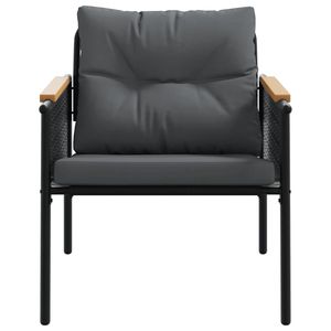 Conjunto de Muebles Negros para Balcón, para Jardín y Espacios Exteriores - Product Image 6