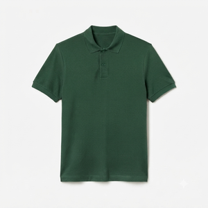 Camiseta de hombre de algodón peinado con cuello a rayas, manga corta, nueva, informal, de negocios, con logo personalizado, de secado rápido, bajo precio. - Product Image 5
