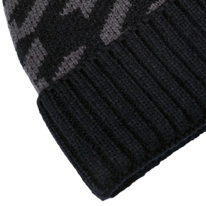 Gorro Unisex con Patrón Geométrico, Gorro de Invierno Tejido, 100% Acrílico, Diseño con Puño, para Adultos, Circunferencia de Cabeza 56-58CM - Product Image 4