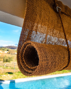 Voile d'ombrage en fibre de coco naturelle |   Fibre de noix de coco durable |   Taille et design personnalisés |   Résistant aux UV et aux intempéries - Product Image 6