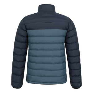 Veste matelassée personnalisée OEM pour homme en 100 % nylon, duvet de canard, bicolore, doudoune d'hiver chaude avec fermeture éclair - Product Image 3