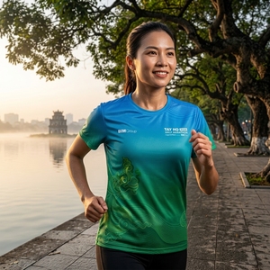 เสื้อวิ่งคุณภาพสูงสำหรับผู้ชาย เสื้อยืดวิ่งมาราธอนแบบกำหนดเอง ชุดกีฬาสำหรับทีมและงานอีเว้นท์ - Product Image 5