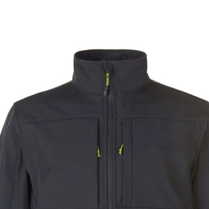 Veste polaire homme gris foncé, col montant, fermeture éclair, coupe-vent, décontractée, pour l'extérieur, coupe régulière, en polyester - Product Image 4