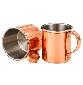 Juego de tazas Mosco Mule de cobre puro 100% hecho a mano con acabado martillado, beneficios ayurvédicos para la salud, taza para beber para el hogar y la oficina - Product Image 6