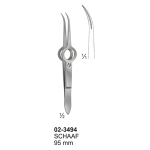 Pinzas Schaaf de 95 mm |   Instrumento Quirúrgico de Acero Inoxidable de Primera Calidad, Clase I - Product Image 1