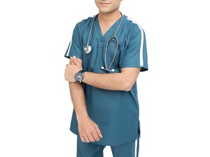 Uniforme Médico para Hombre de Diseño Superior, Transpirable, Cómodo, Tejido Duradero y Ligero, Uniforme Médico para Hombre de Última Tendencia a Precio Económico - Product Image 6