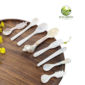 Luxury Natural <b>Shell</b> Spoon Handmade Mother of Pearl Coffee Tea Dessert Spoon for Boutique Hotel Cafe and Home Decoration - Product Image 4