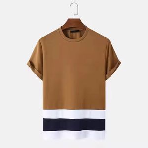 เสื้อยืดผู้ชายคุณภาพสูง ไซส์ใหญ่พิเศษ ผ้าฝ้าย 100% พร้อมสกรีนโลโก้แบรนด์ของคุณเอง เสื้อยืดผู้ชายสำหรับฤดูร้อน - Product Image 1