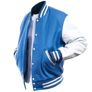 Oem Custom Colorful Winter Stand Collar <b>Long</b> Sleeve Patch Chenille Embroidery Streetwear Letterman Varsity <b>Jacket</b> for <b>Men</b> - Product Image 5