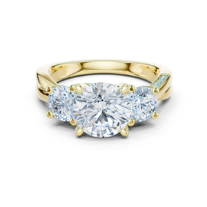 Bague de luxe en diamant de laboratoire taille ronde, élégante pour mariage et fiançailles, bijoux de mariée, fournisseur OEM en gros - Product Image 3