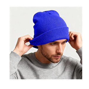 Vintage Ribbed Knit Beanie-Unisex Winter <b>Warm</b> <b>Hat</b> Soft Stretch Spandex/Cotton Minimalist Streetwear Essential - Product Image 3