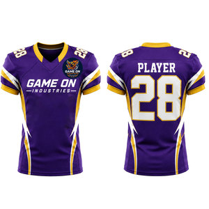 Impression par sublimation, maillot de football américain personnalisé avec nom et numéro pour homme, vêtements de sport de haute qualité, maillot de rugby décontracté - Product Image 1