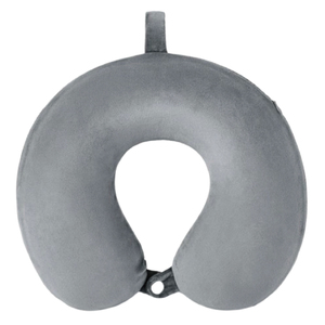 หมอนรองคอรูปตัวยูเมมโมรี่โฟมสำหรับเดินทางบนเครื่องบิน แบบขายส่ง รูปทรงตามหลักสรีรศาสตร์ เป็นมิตรกับสิ่งแวดล้อม ซักได้ พร้อมกระเป๋าพกพาขนาดกะทัดรัด รับสกรีนโลโก้ - Product Image 1