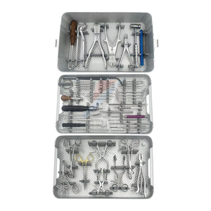 Ensemble d'instruments de haute qualité pour plaques orthopédiques à verrouillage, pour la chirurgie des fractures chez les petits animaux, en acier inoxydable allemand, réutilisable - Product Image 1