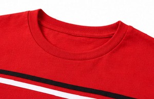 เสื้อยืดคอกลมคุณภาพสูงสำหรับผู้ชาย ทรงปกติ น้ำหนัก 220 กรัม ระบายอากาศได้ดี แขนสั้น ผ้าฝ้ายถัก 100% รับสั่งทำโลโก้ ขายส่ง - Product Image 2