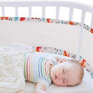 Protector de Cuna Transpirable para Bebé East Coast Corp, Forro de Malla de Algodón para Cuna, Protector de Seguridad Infantil para Cuna, Certificado CPC, Personalizado - Product Image 2