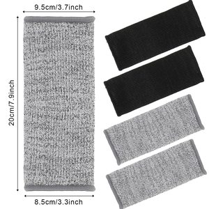 Manguito Protector de Brazo Resistente a Cortes, Nivel 5 de Protección, Negro, Unisex, para Trabajo de Seguridad, Tejido Duradero para Deportes y Uso Diario - Product Image 2