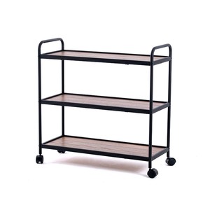 Chariot de service de style industriel avec roues pour la salle à manger et l'hôtel dans la cuisine et le salon - Product Image 1
