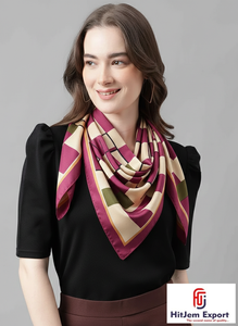 Foulards carrés de qualité supérieure Tissu doux et léger Impression numérique personnalisée Accessoires élégants Parfait pour l'approvisionnement en vrac - Product Image 5