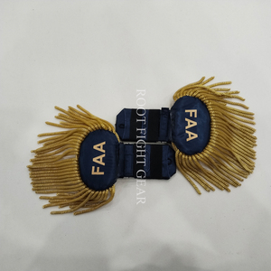 Epaulettes de Lujo Bordados con Hilo Metálico, Accesorios de Uniforme Personalizados para Decoración - Product Image 5