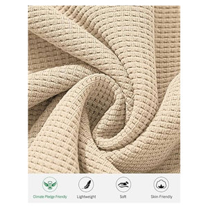 Ensemble été homme en coton gaufré, t-shirt et short, vêtements de plage, tissu respirant, léger, vêtements décontractés - Product Image 5