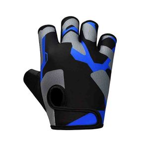 Non-Slip Leather Palm Half <b>Finger</b> <b>Gloves</b> for Gym and Weight Training - Product Image 5