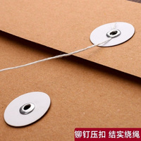 Pochette de rangement pour documents A4 A3 en papier kraft épais et écologique, avec impression numérique, taille personnalisable, pour le bureau