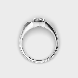 Geometric Cushion Diamond Engagement <b>Ring</b> White Gold Prong Setting Classic Women's <b>Fine</b> <b>Ring</b> - Product Image 2