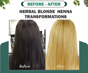 Polvo de Color de Pelo Rubio Orgánico Natural Sin Amoníaco Semipermanente Sin Químicos Seguridad Herbal con Certificado Ecocert - Product Image 6