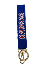 Custom <b>Name</b> Eco-Friendly Handmade Durable Beaded Hook Wristlet Keychain with Personalized Text Strap - Product Image 5