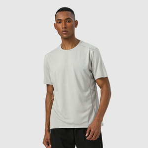 Camiseta Unisex de Cuello Redondo y Manga Corta, Color Gris Claro, Corte Regular, Estilo Casual, Tejido de Punto, Ecológica, 100% Algodón, Secado Rápido, Para Todas las Temporadas - Product Image 1