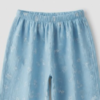 Conjunto de Pijama de Lujo de 3 Piezas de Satén con Estampado Frontal Tejido Personalizado para Primavera, Verano y Otoño, de Tiro Medio y Manga Corta, Venta al por Mayor