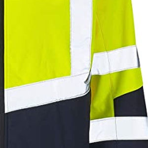 Hi Vis Reflective Safety Work Wear Safety <b>Jacket</b> with Custom Logo Printing Reflective Construction Safety Vest - Product Image 5