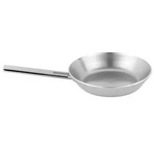 Poêle à frire antiadhésive moderne et écologique noire, portable, avec poignée en plastique, compatible induction, pour omelettes, capacité 1-2L, en acier inoxydable - Product Image 3