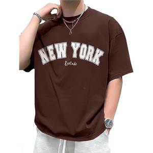 เสื้อยืดคอกลมผู้ชายลำลองสำหรับฤดูร้อน ผ้าระบายอากาศ 250gsm ไซส์ใหญ่ สั่งทำลายพิมพ์ด้านหน้า ผ้าฝ้าย 100% แห้งเร็ว เป็นมิตรกับสิ่งแวดล้อม แขนสั้น - Product Image 3