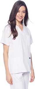 Ensemble de blouses et pantalons blancs pour femmes Grace, manches courtes, uniformes d'hôpital pour professionnels de la santé - Product Image 3